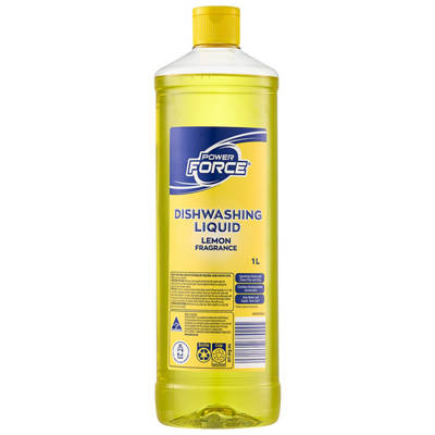POWER FORCE Dishwashing Liquid Lemon Fragrance 1L