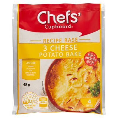 CHEFS' CUPBOARD 3 Cheese Potato Bake Recipe Base 45g