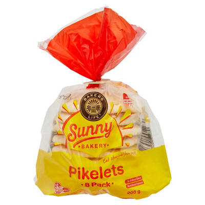 BAKERS LIFE Sunny Pikelets 8 Pack 200g