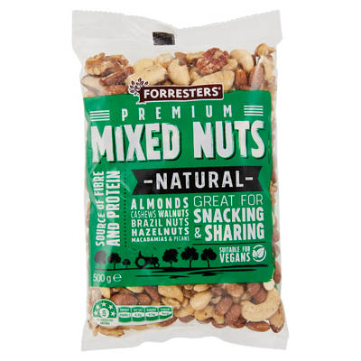 FORRESTERS Natural Mixed Nuts 500g