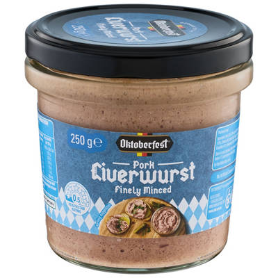 OKTOBERFEST Finely Minced Pork Liverwurst 250g