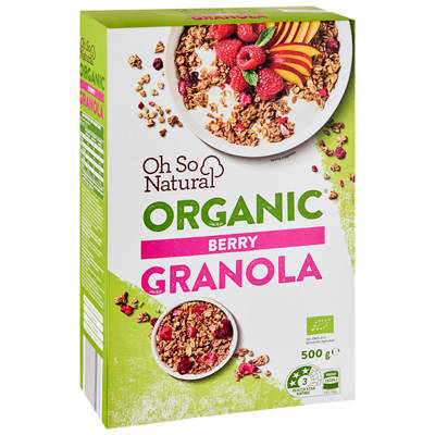 OH SO NATURAL ORGANIC Berry Granola 500g