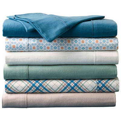 KIRKTON HOUSE Organic Cotton Flannelette Sheet Set Queen Bed