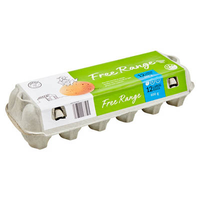 LODGE FARMS Free Range Eggs 600g, 600g — Aldi