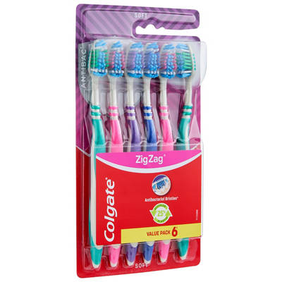 COLGATE Zig Zag Toothbrush 6 Pack