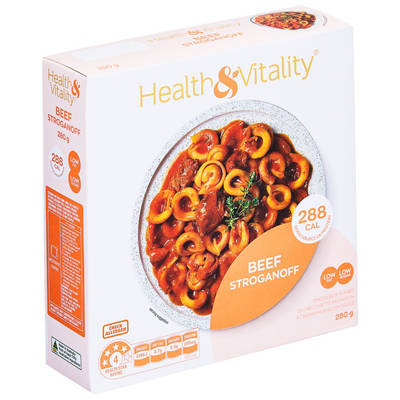 HEALTH & VITALITY Beef Stroganoff 280g
