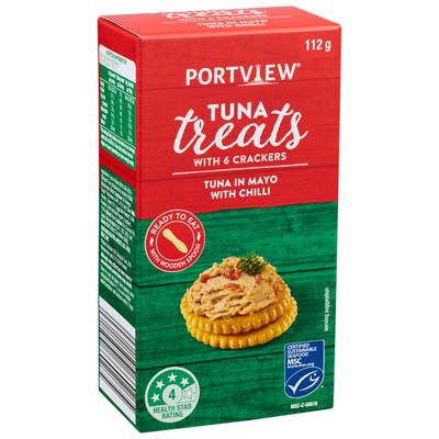 PORTVIEW Mayo With Chilli Tuna Treat With Crackers 112g