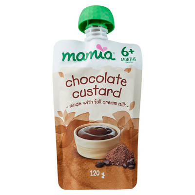 MAMIA Chocolate Custard 6+ Months Baby Food 120g