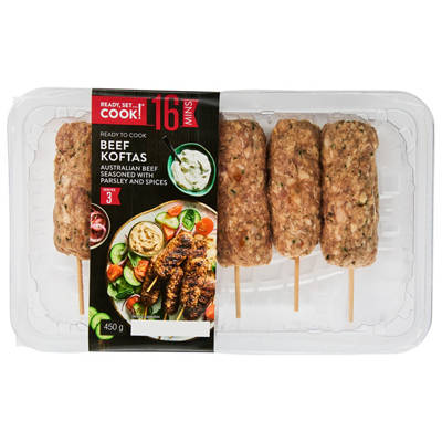 READY, SET…COOK! Beef Koftas 450g