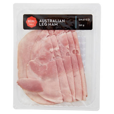BERG Australian Leg Ham Off The Bone Shaved 150g