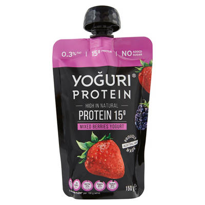 YOGURI Mixed Berries Protein Yogurt Pouch 150g