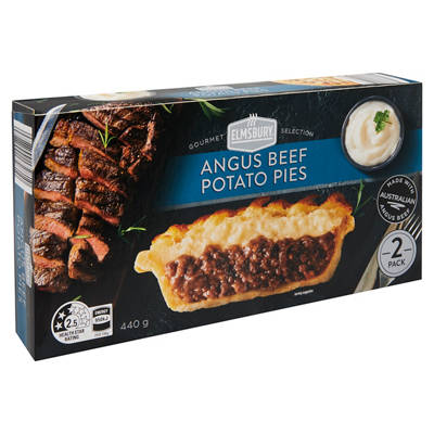 Angus Beef Potato Pies 2 Pack 440g