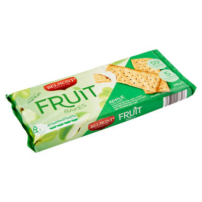 BELMONT BISCUIT CO. Apple Flavoured Fruit Bakes Biscuits 218g