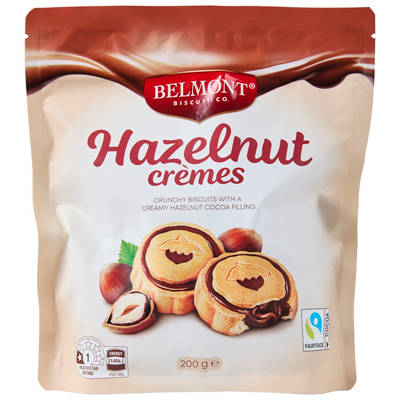 BELMONT BISCUIT CO. Hazelnut Cremes 200g