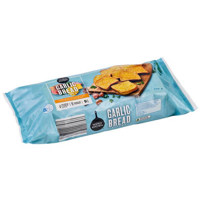 WORLD KITCHEN Garlic Bread 9 Slice 270g, 270g — Aldi