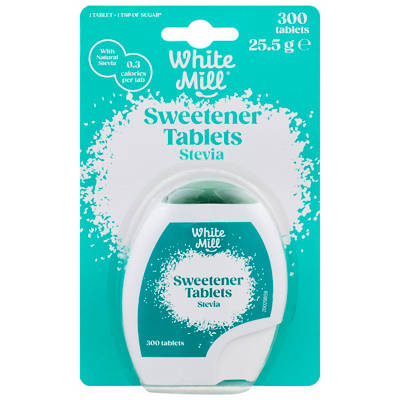 WHITE MILL Sweetner Tablets Stevia 300 Tablets