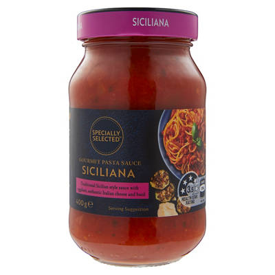 SPECIALLY SELECTED Siciliana Gourmet Pasta Sauce 400g