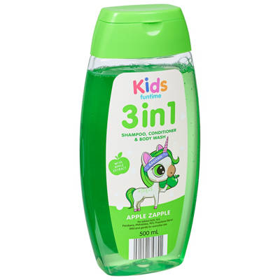 FUNTIME Assorted Kids 3 in 1 Hair & Bodywash 500ml