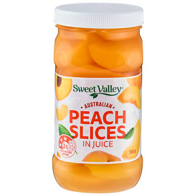 SWEET VALLEY Peach Sliced In Juice 700g
