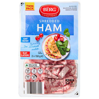 Ham Shredded Twin Pack 300g