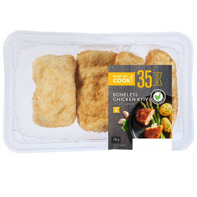 READY, SET…COOK! Boneless Chicken Kyiv Creamy Garlic 700g