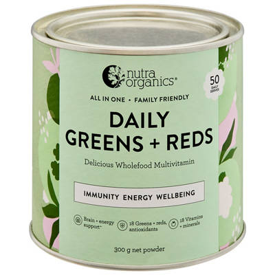 NUTRA ORGANICS Daily Greens + Reds 300g