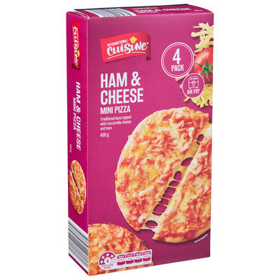 Ham & Cheese Mini Pizza 4 Pack 400g