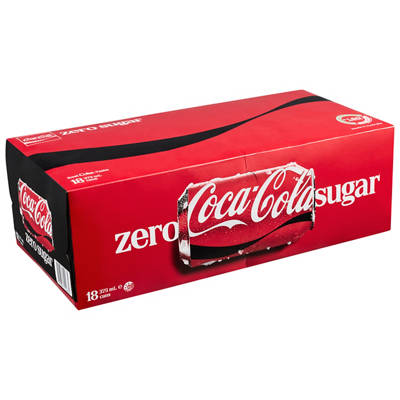 COCA-COLA Coke Zero Sugar 18x375ml
