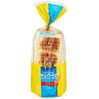 BAKERS LIFE White Sandwich Sliced Bread 650g
