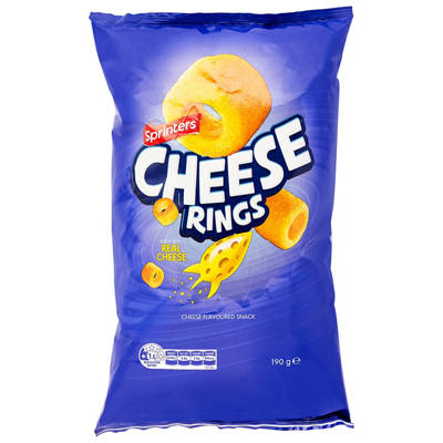 SPRINTERS Cheese Rings 190g