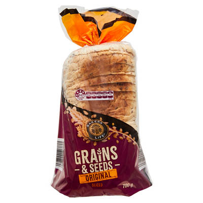BAKERS LIFE Grains & Seeds Bread Original 700g, 700g — Aldi