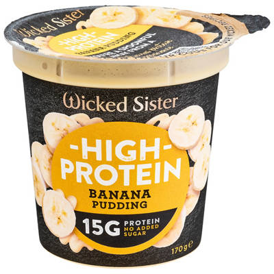 WICKED SISTER FINE FOODS Banana Protein Pudding 170g