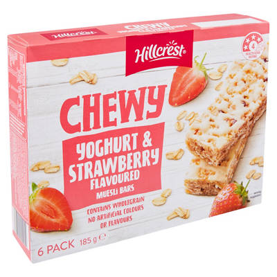 HILLCREST Muesli Bars 6 Pack 185g