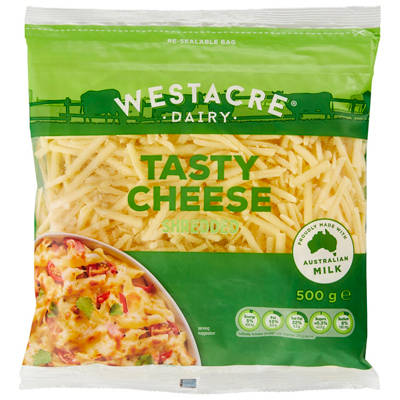 WESTACRE DAIRY Shredded Tasty Cheese 500g