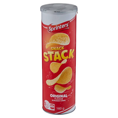 SPRINTERS Snack Stack Chips Original Flavour 160g