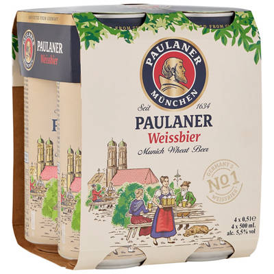 PAULANER Weissbier 4x500ml