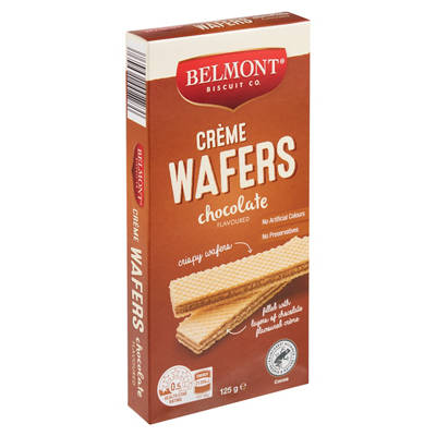 BELMONT BISCUIT CO. Chocolate Flavoured Crème Wafers 125g