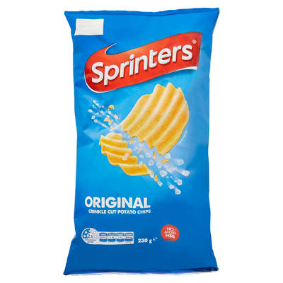 SPRINTERS Crinkle Cut Original Potato Chips 230g