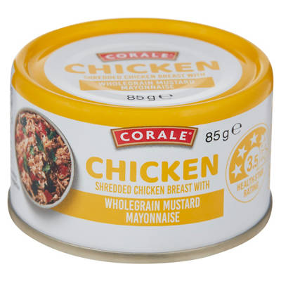 CORALE Shredded Chicken Breast Wholegrain Mustard Mayonnaise 85g