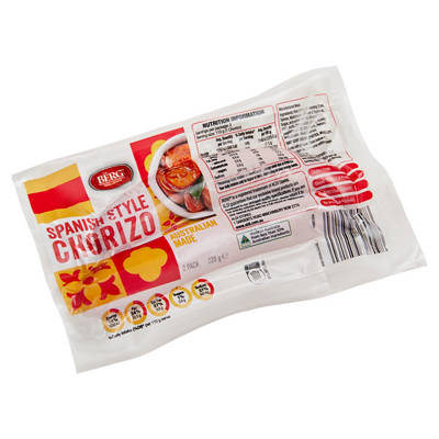 BERG Chorizo Twin Pack 220g