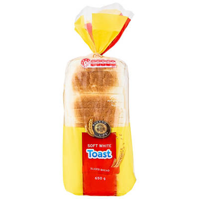 White Toast Sliced Bread 650g