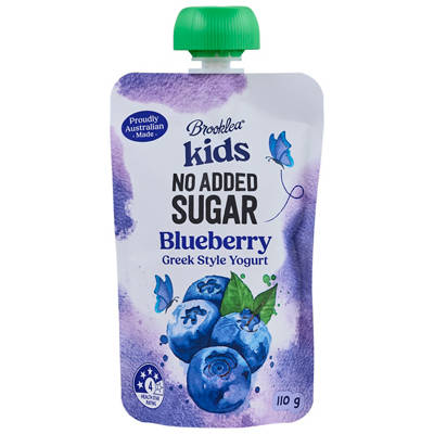 No Added Sugar Blueberry Yogurt  Pouch 110g
