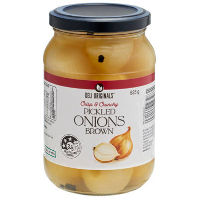 DELI ORIGINALS Pickled Brown Onions 525g