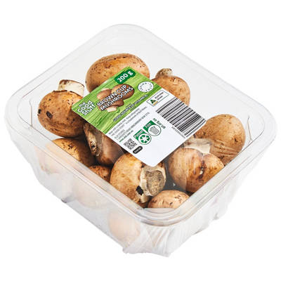 Brown Cup Mushrooms 200g