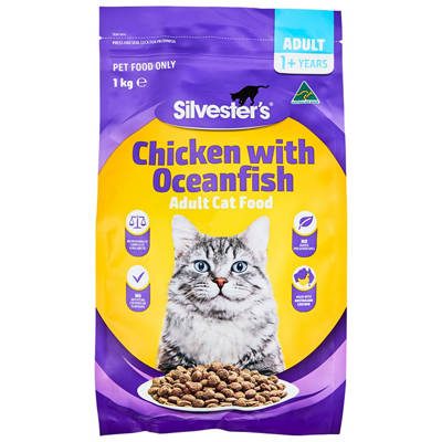 SILVESTERS Adult Dry Cat Food 1kg