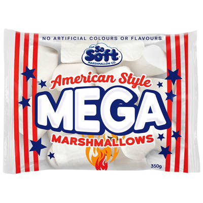 THE SO SOFT MARSHMALLOW CO. Amrican Style Roasting Marshmallows 350g
