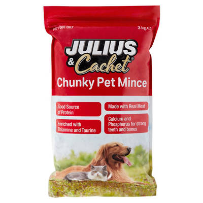 JULIUS & CACHET Chunky Pet Mince 3kg