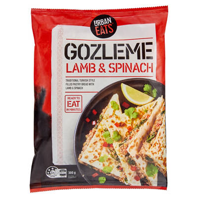 URBAN EATS Lamb & Spinach Gozleme 300g