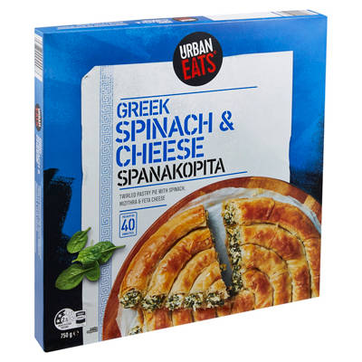 URBAN EATS Greek Spinach & Cheese Spanakopita 750g