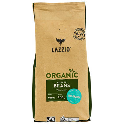 LAZZIO Organic Coffee Beans 250g